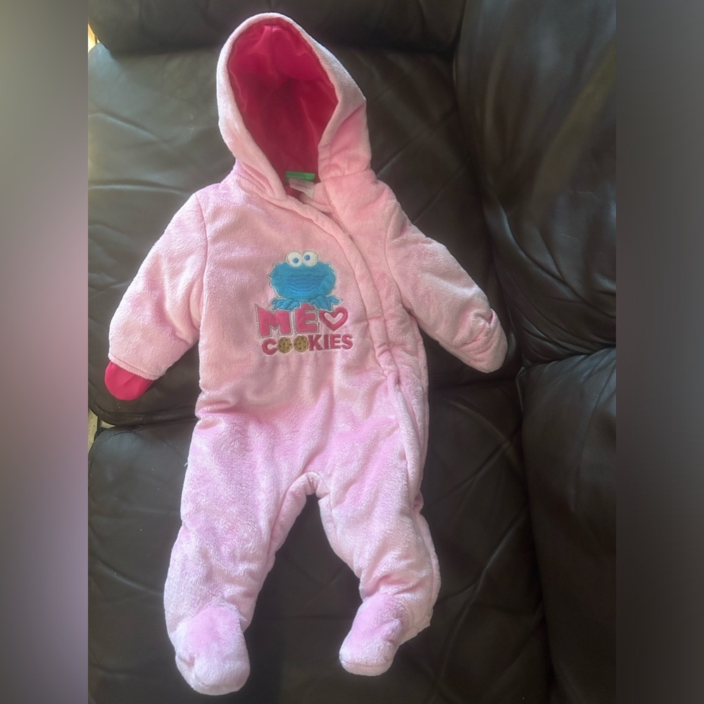 Cookie Monster plush Onesie 12 months brand new